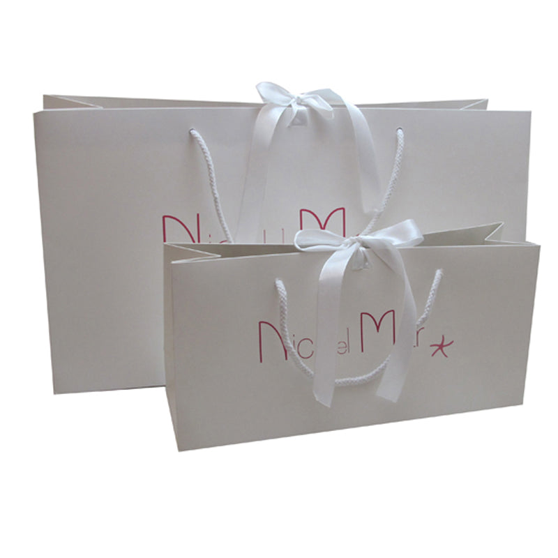 Customized ribbon shopping bags