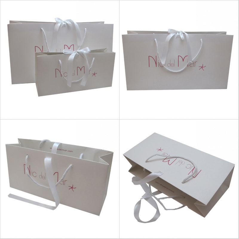 Customized ribbon shopping bags