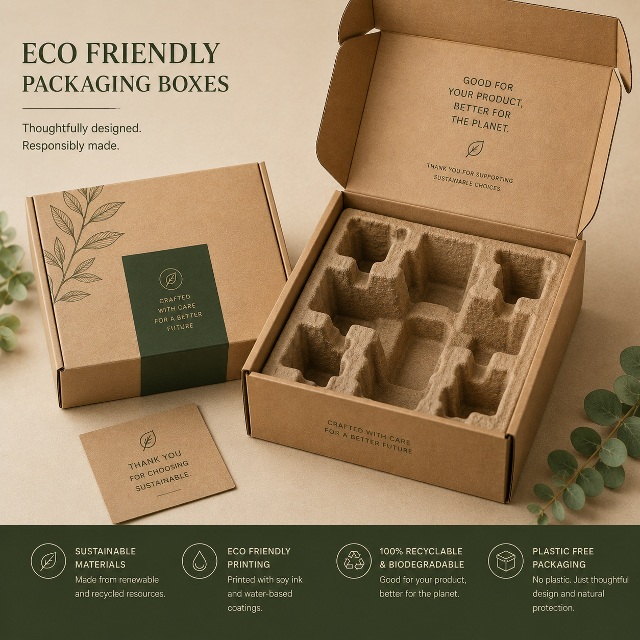Eco packaging boxes