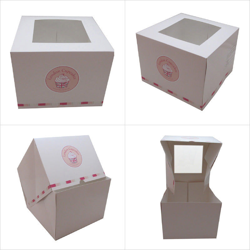 Custom Paperboard Cupcake Box