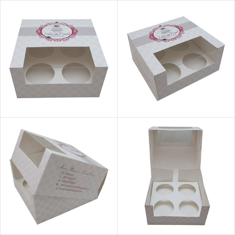 Customized six hole mini cake box