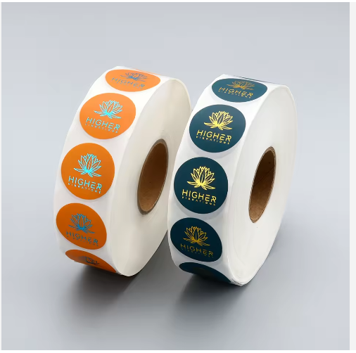 Customize full color hot stamping stickers