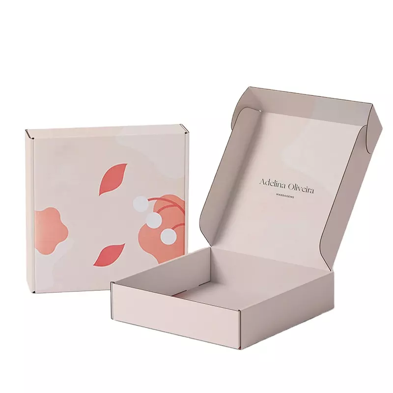Brown Biodegradable T- Shirt Packing Boxes With Logo