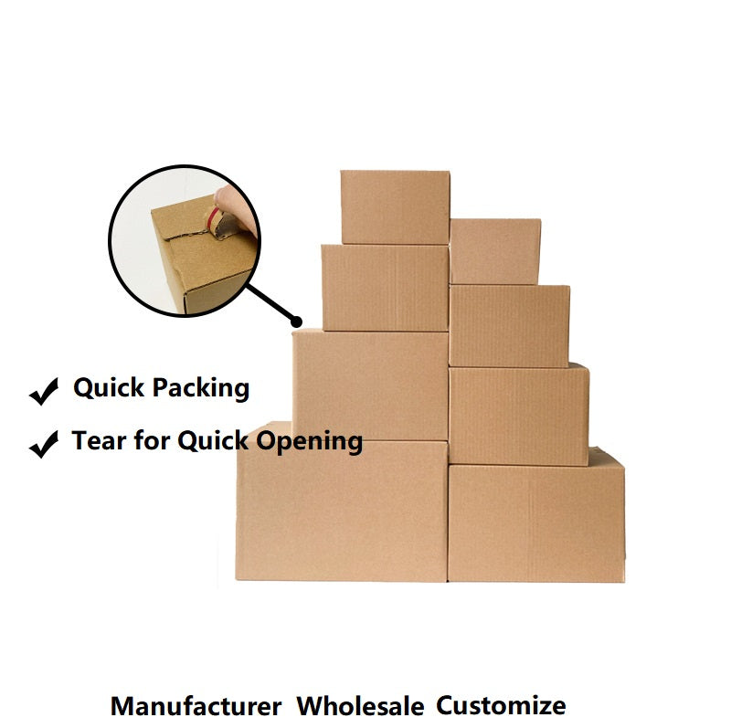 Custom logo Auto Lock Bottom Zipper Shipping Box