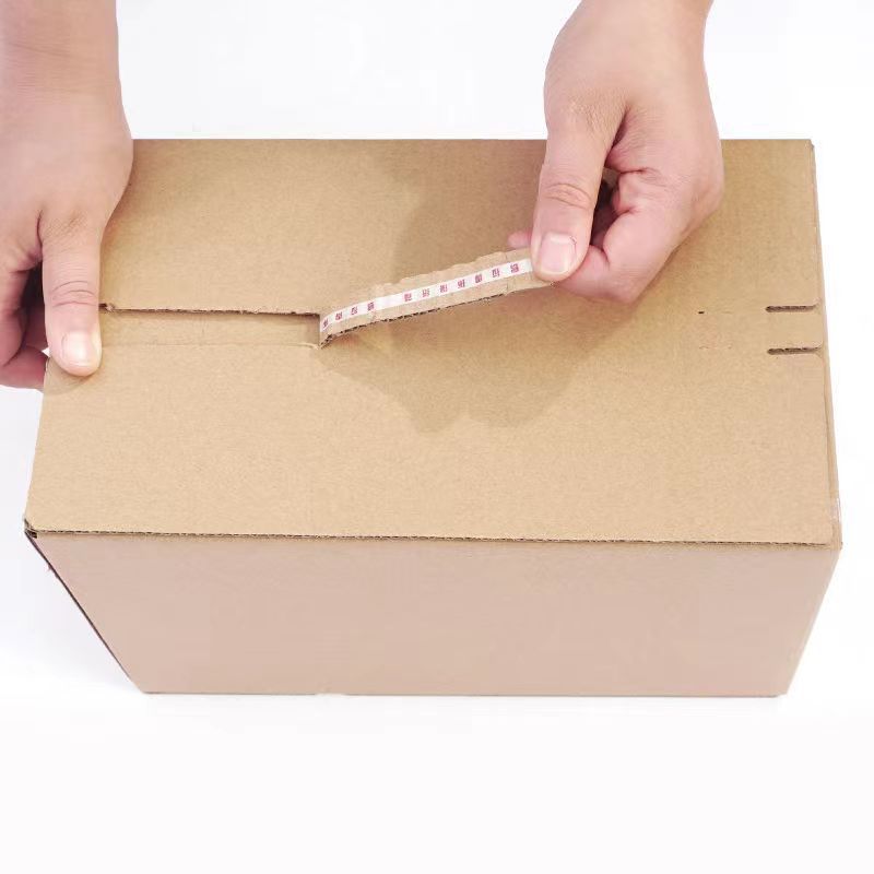 Custom logo Auto Lock Bottom Zipper Shipping Box