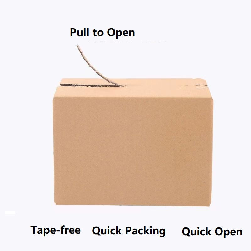 Custom logo Auto Lock Bottom Zipper Shipping Box