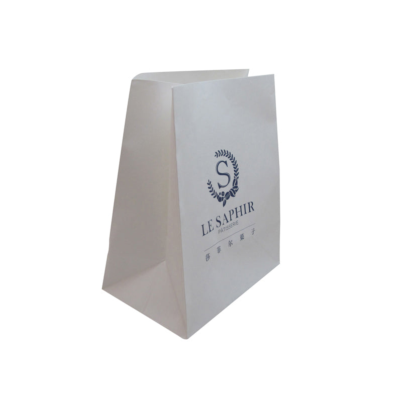 Customized Durable white cardboard Paper Bags