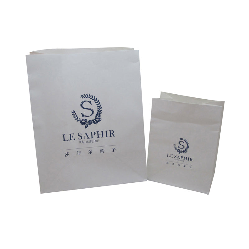 Customized Durable white cardboard Paper Bags