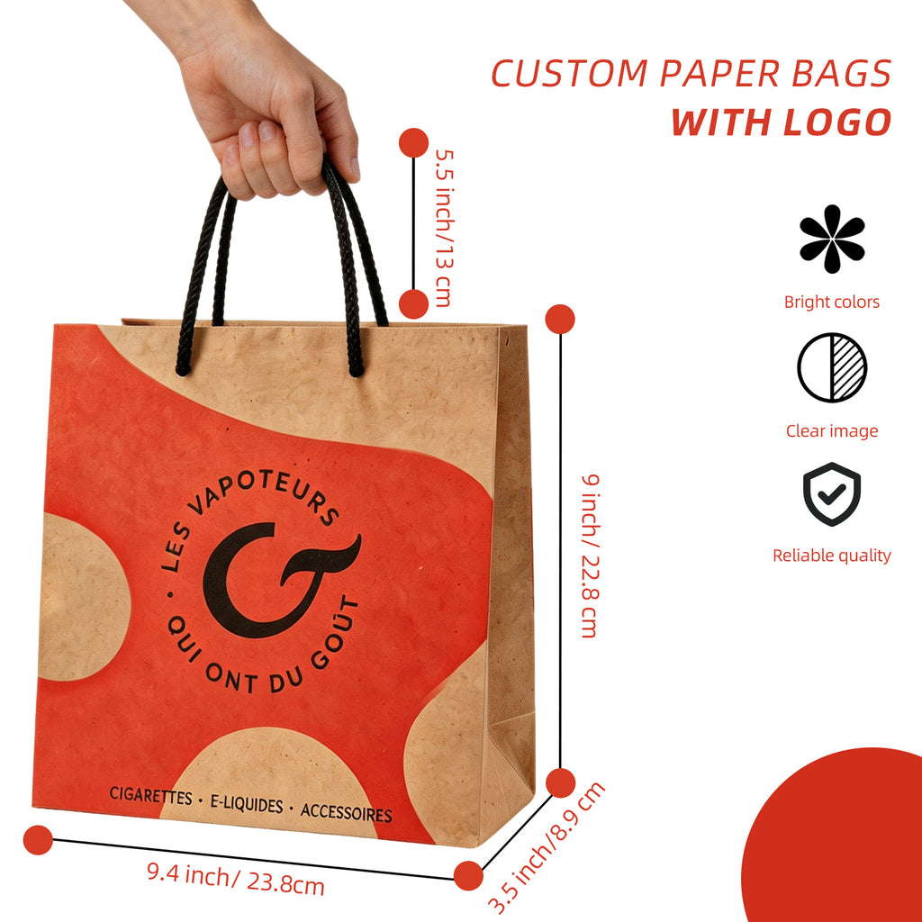 Kraft shopping bags