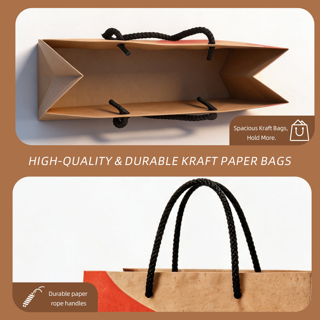 Kraft shopping bags